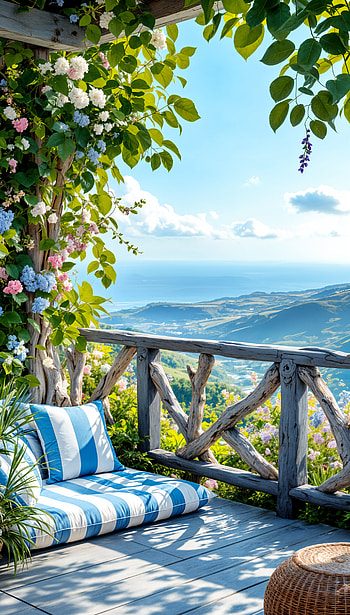 Serene Terrace Escape - Perfect , garden, flower HD phone wallpaper