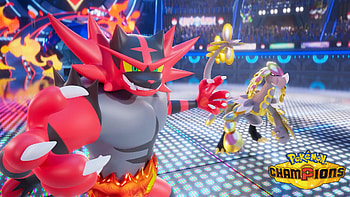 Pokémon Champions — Incineroar vs Kommo-o ( ), Video Game, Incineroar (Pokémon) HD wallpaper
