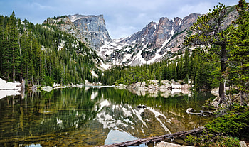 Dream lake, Colorado, hills, reflection, rocky, peaks, beautiful, mountain, lake, dream, national park HD wallpaper