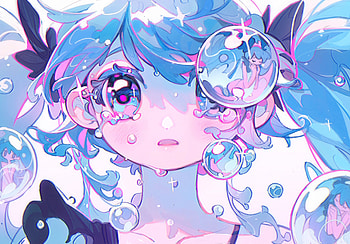 Deep Sea Girl, Hatsune Miku, Anime, Vocaloid HD wallpaper