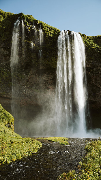 Nature, Water, Rock, Waterfall, Break, Precipice HD phone wallpaper