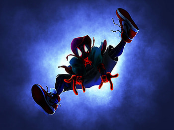 Spider-Man into the Spider-Verse, High-resolution , Vibrant colours HD wallpaper