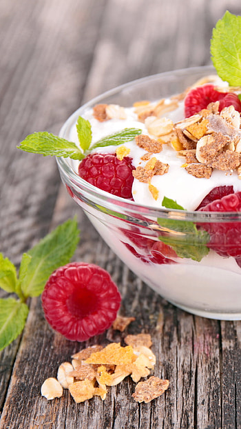 Food, Yoghurt, Culinary delight, Mouthwatering HD phone wallpaper