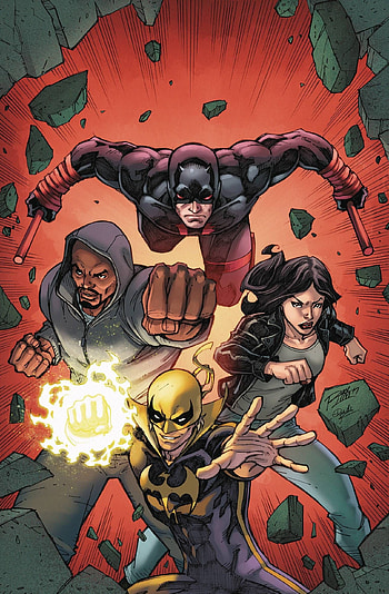 Luke Cage, Defenders, Marvel comics, Comic art HD phone wallpaper