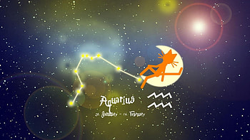 Aquarius backgrounds, Stunning visuals, Astrological appeal HD wallpaper