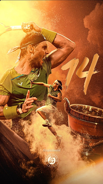 Rafael Nadal, 22, 14, champions, king, ruud, RolandGarros, goat, tennis HD phone wallpaper