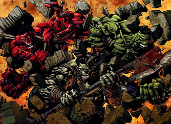 Hulks, Marvel, Superheroes, Comics, Hulk HD wallpaper