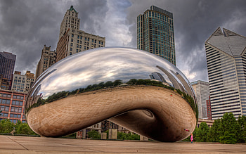 Chicago , City skyline, Urban graphy, Background HD wallpaper