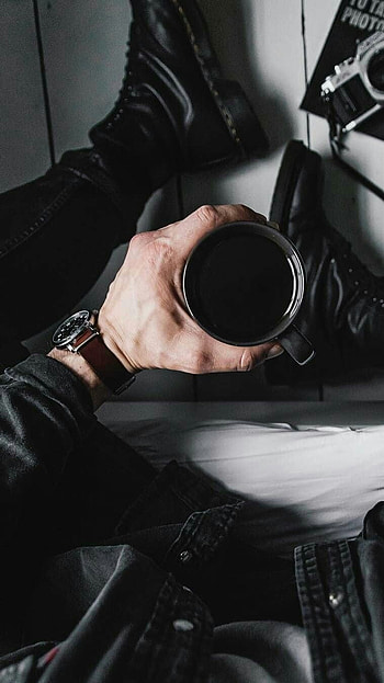 Black Aesthetic, Black Coffee HD phone wallpaper
