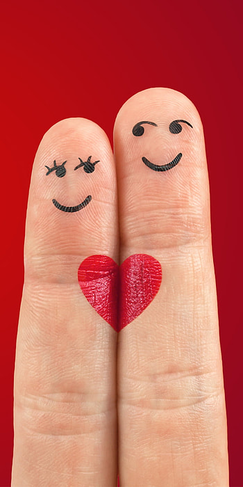 heart, artistic, love HD phone wallpaper
