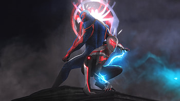 Spider Man 2099 Alongside Scarlet Spider, spiderman-2099, spiderman, superheroes, artwork, digital-art HD wallpaper