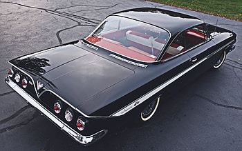 Chevrolet Impala, , back view, 1961 cars, tuning, retro cars, black impala, 1961 Chevrolet Impala, american cars, Chevrolet HD wallpaper