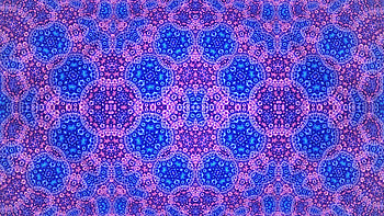 Blue Purple Neon Fractal Pattern Abstraction Abstract HD wallpaper