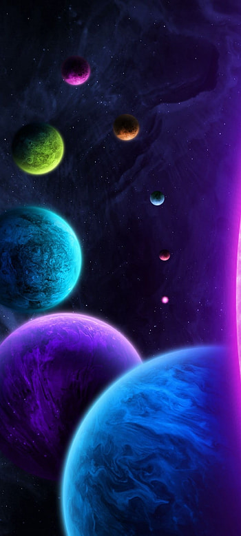 Fluid abstract space., atmosphere, world, planets, , , space HD phone wallpaper