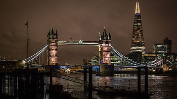 Tower Bridge, Night , London background, River Thames HD wallpaper