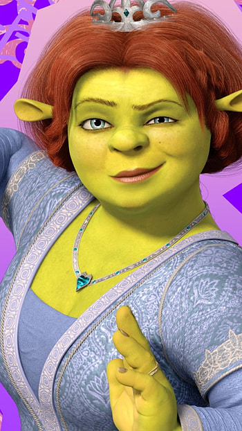 Shrek and Fiona, Animated couple, Fairytale romance, Animated love HD phone wallpaper