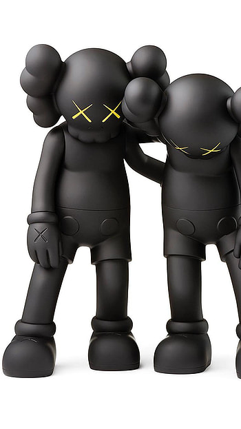 Kaws, Black Bff Kaws, lack bff kaws HD phone wallpaper