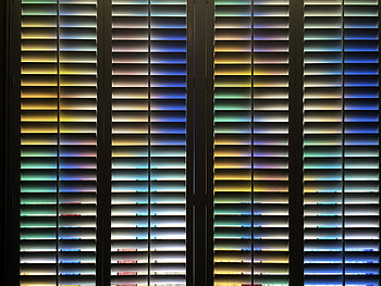 Miscellanea, Miscellaneous, Multicolored, Motley, Window, Gradient, Jalousie HD wallpaper