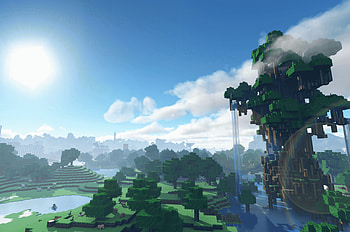 Beautiful Minecraft , Eye-catching backgrounds, Gaming creativity, Artistic designs HD wallpaper