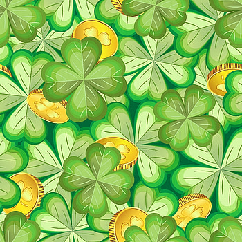 Pattern, Texture, Textures, Luck, Clover, Coin HD phone wallpaper