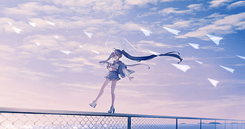 Vocaloid Hatsune Miku 10k, vocaloid, anime, anime-girl, artist, artwork, digital-art HD wallpaper