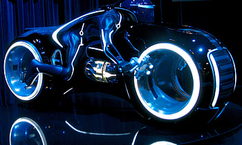 tron legacy, fast, bike, light HD wallpaper