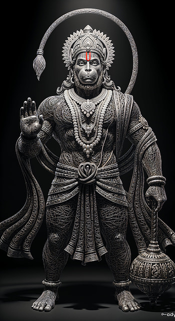 Lord Hanuman Divine – Powerful Spiritual Artistry HD phone wallpaper