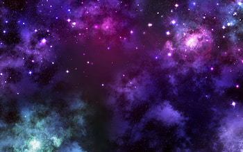 Landscape, Universe, Stars, Violet HD wallpaper