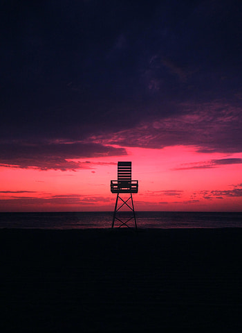 Nature, Sunset, Horizon, Coast, Evening HD phone wallpaper