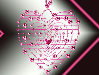 Pink, Love, Shine, Brilliance, Heart HD wallpaper