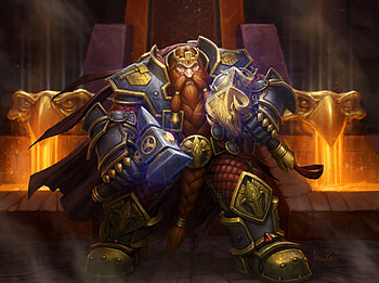 Video Game - World Of Warcraft Dwarf Warrior Armor Magni Bronzebeard HD wallpaper
