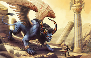 Monster, blue, cg, fantasy HD wallpaper