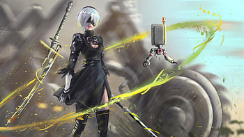 Nier Automata 2B 2020, nier-automata, games, artist, artwork, digital-art, deviantart HD wallpaper