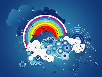 Rainbow, abstract HD wallpaper