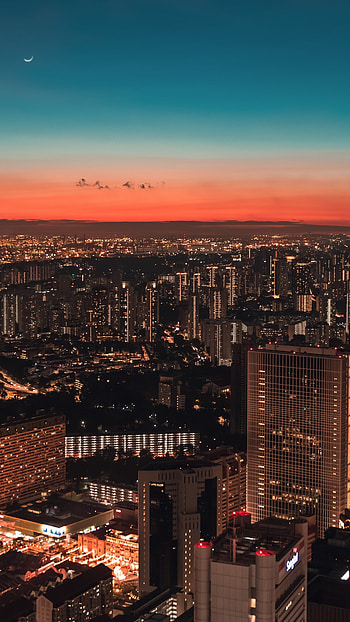 Skyline travels, Singapore's majesty, Xperia , Aerial perspective HD phone wallpaper
