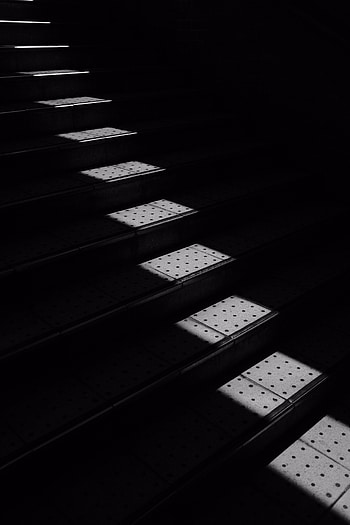 Dark, Shadow, Stairs, Ladder, Steps HD phone wallpaper