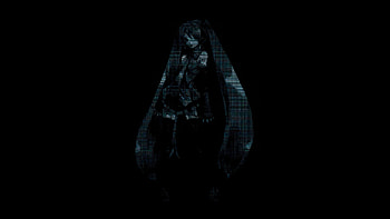 Hooded Figure Halftone Art, anime-girl, dark, black, artist, artwork, art, digital-art HD wallpaper