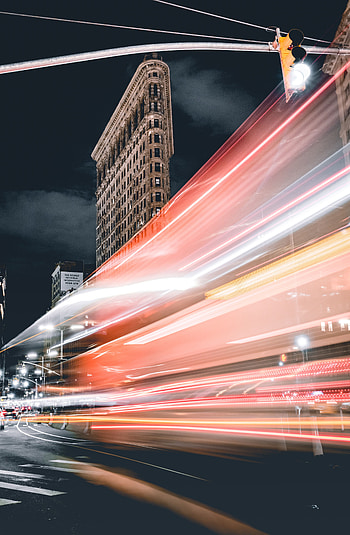 Cities, City, Lights, Movement, Traffic, Long Exposure, Street HD phone wallpaper