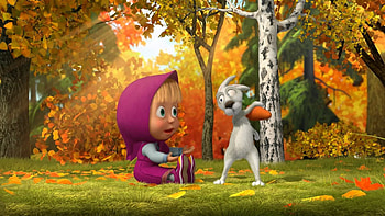 Cartoon, Masha And The Bear HD wallpaper