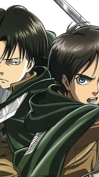 Eren Jaeger and Rivaille HD phone wallpaper