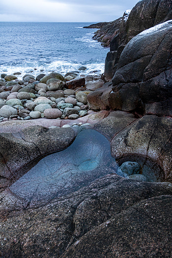 Nature, Stones, Sea, Waves, Rocks, Shore, Bank HD phone wallpaper