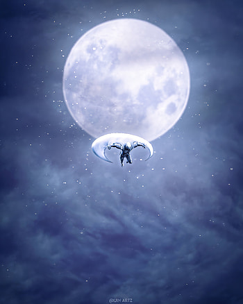 Moonknight, atmosphere, sky, marvel, mcu HD phone wallpaper