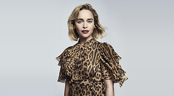Gorgeous, Emilia Clarke, camouflage dress, 2020 HD wallpaper