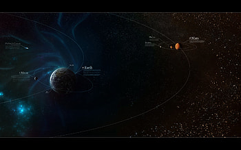 Earth, blue, planet, moon HD wallpaper