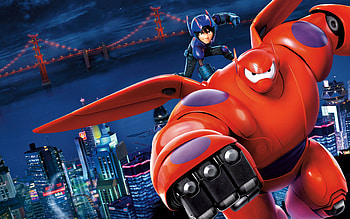 Big Hero 6, quality, High-tech city, Colorful animation HD wallpaper