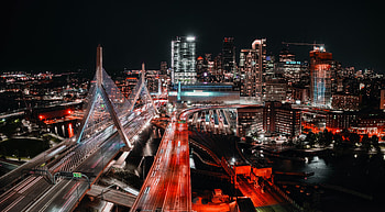 Cities, Night, Architecture, Building, Lights, View From Above, Night City HD wallpaper