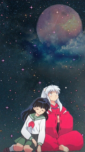 InuYasha and Kagome, Anime love story, Higurashi family, Time-travel adventures HD phone wallpaper