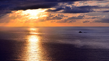 Nature, Sunset, Sea, Clouds, Horizon, Ripples, Ripple, Sunlight, Brazil HD wallpaper