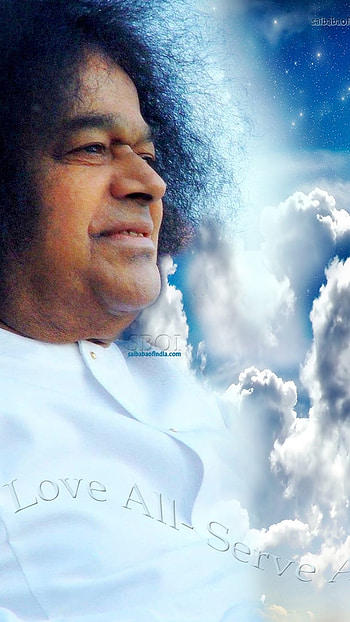 Sathya Sai Baba, Sky Background HD phone wallpaper