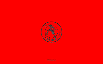 Sparta Rotterdam, red background, Dutch football team, Sparta Rotterdam emblem, Eredivisie, Rotterdam, Netherlands, football, Sparta Rotterdam logo HD wallpaper